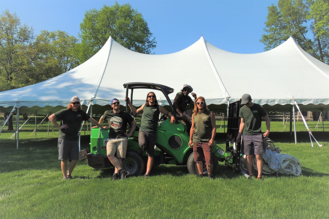 McCarthy team with one of four Tent OX machines