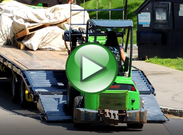 Loading Avant on Trailer